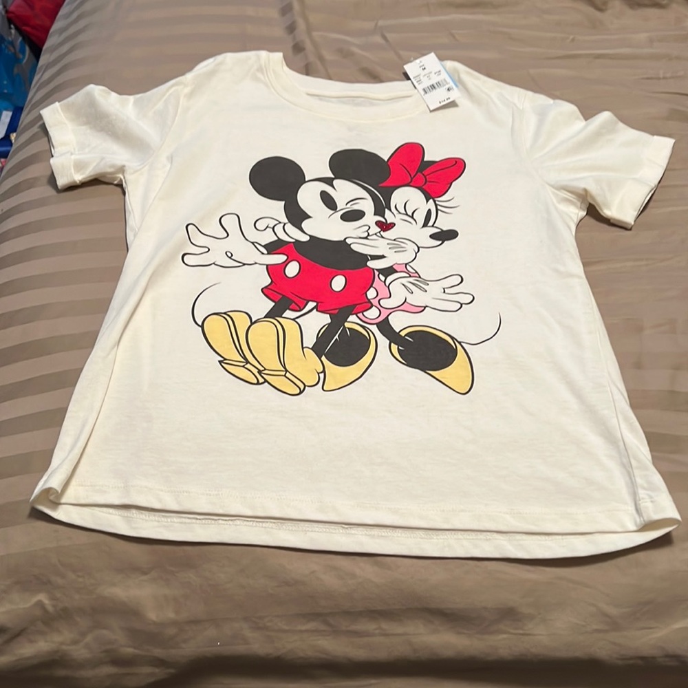Mickey and Minnie Mouse Kiss Shirt